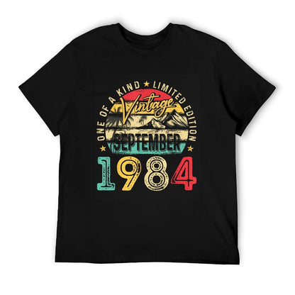 Vintage September 1984 40th Birthday Gifts Funny Men Women  Affordable Price T-Shirt