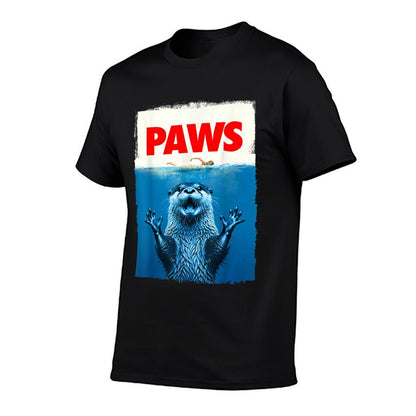 Paws Otter Funny Otter Lover Gifts For Men Women Kidn T-Shirt