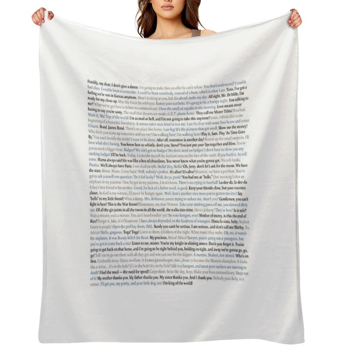 Movie Quotes Throw Blanket