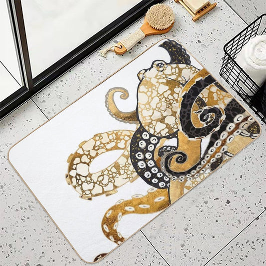 Metallic Octopus Bath Mat