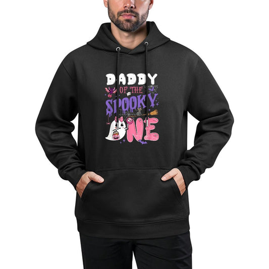 Daddy Of The Spooky One 1St Birthday Girl Halloween Ghost Shape Retention Hoodie