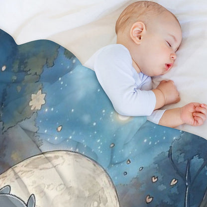 Explore The Enchanting World of My Neighbor Totoro XI Original Art And Illustrations Online Throw Blanket