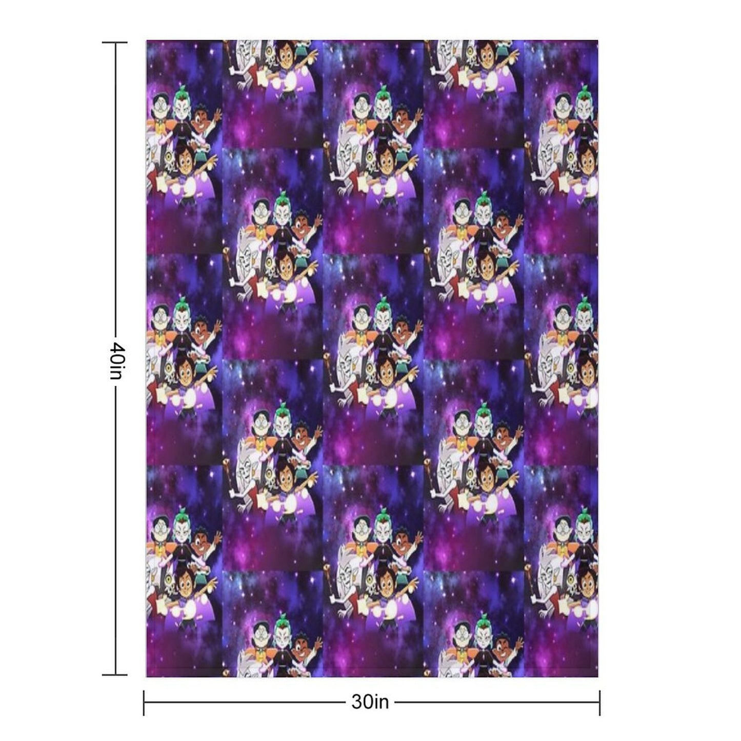 The Owl House Team Throw Blanket