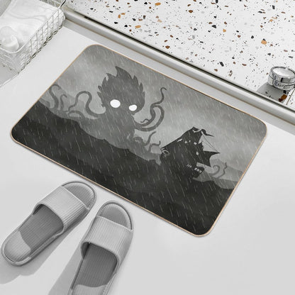 Rainy Ship & Kraken Bath Mat