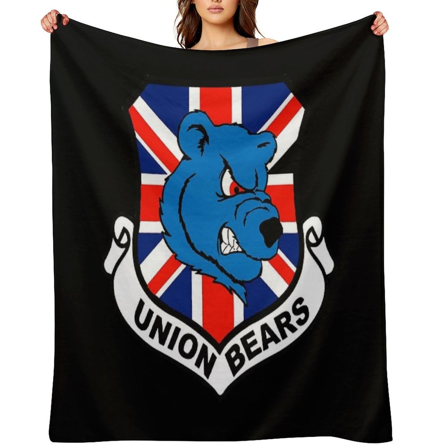 Union Bears Throw Blanket