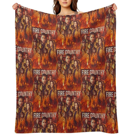 Fire Country - Burned Throw Blanket