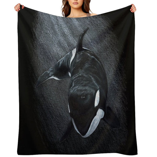 White Whale - Orca Throw Blanket