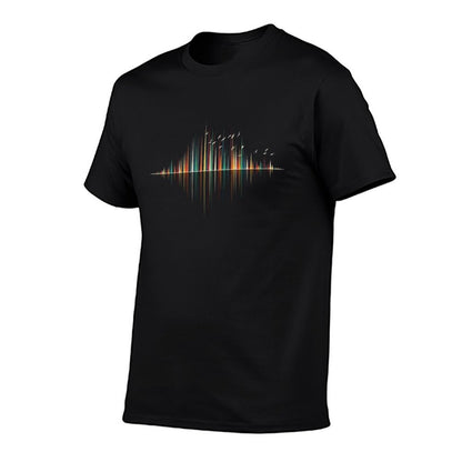 Nature's Music - Sound Wave  Oversized Silhouette T-Shirt