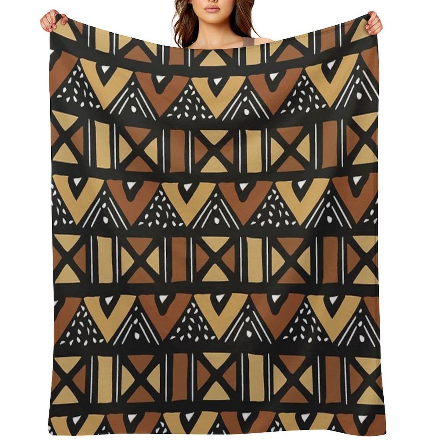 Mud Cloth Mali Throw Blanket