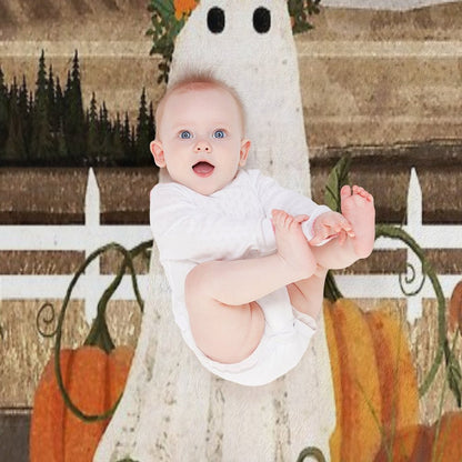 There's A Ghost in The Pumpkins Patch Again... Throw Blanket