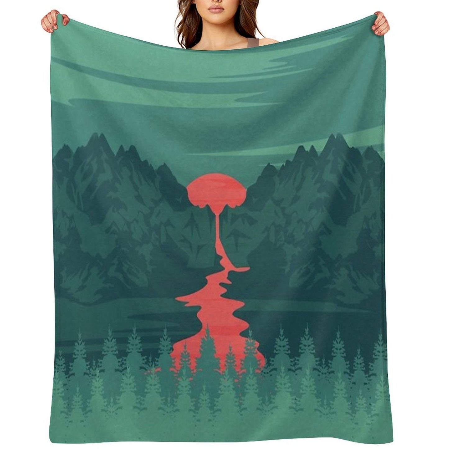 The Red River Throw Blanket