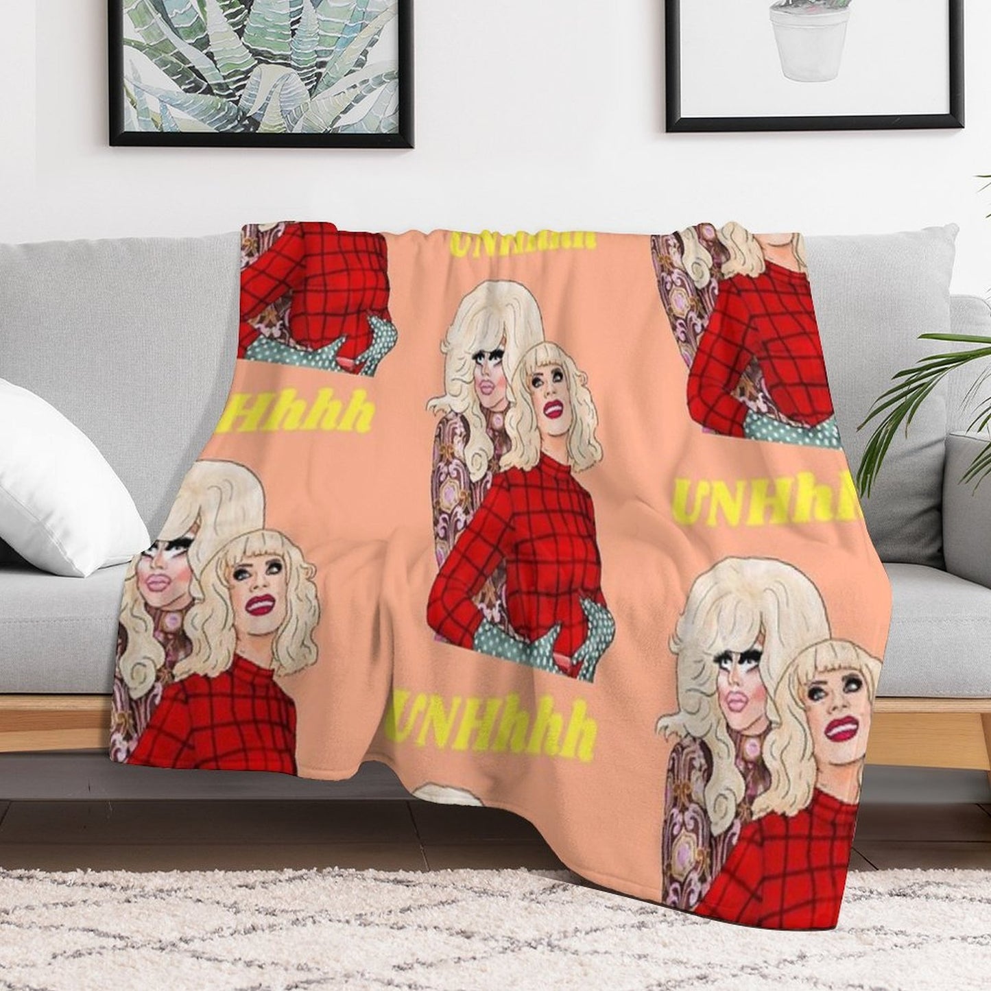 Trixie And Katya Throw Blanket