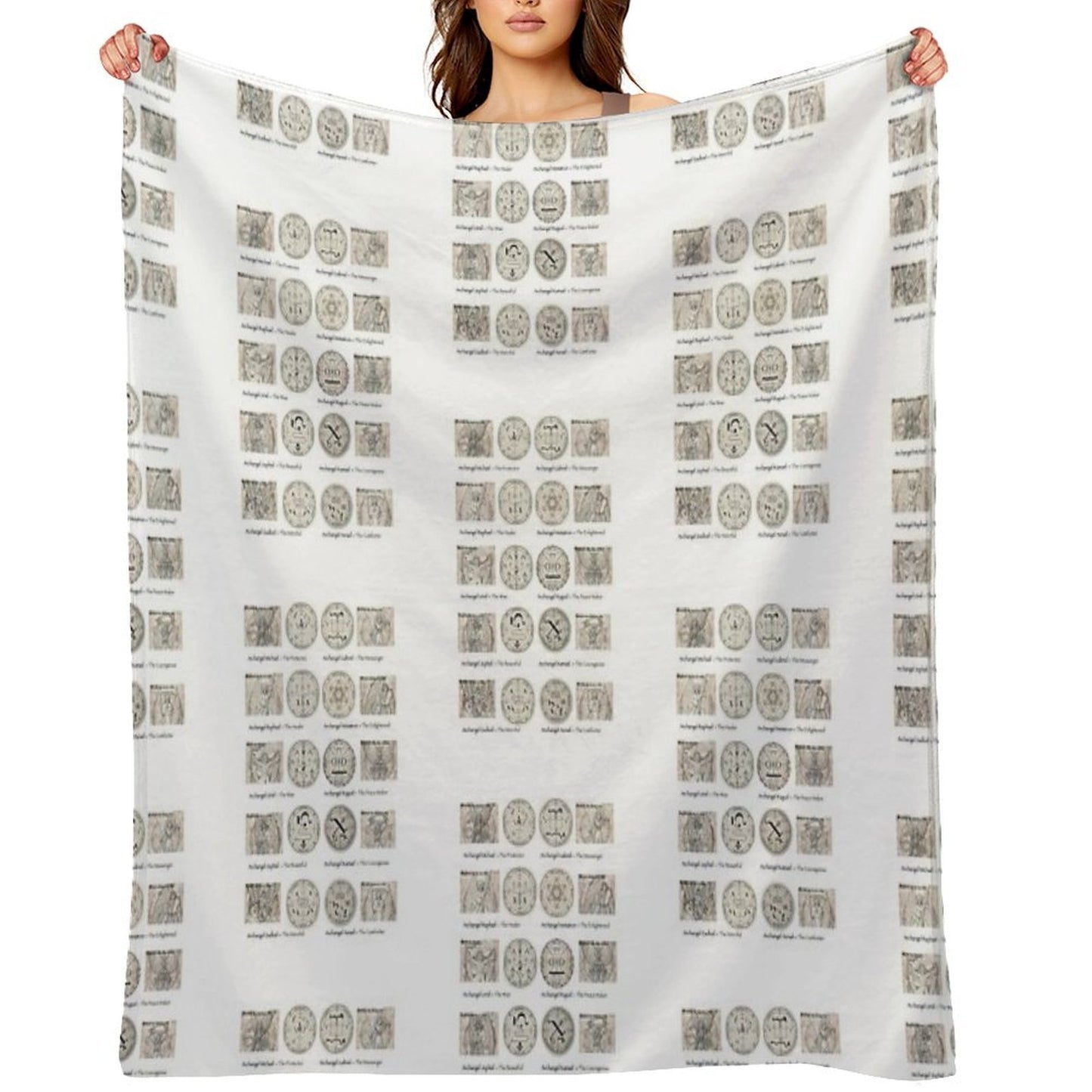 The Watchers - The Archangels Throw Blanket