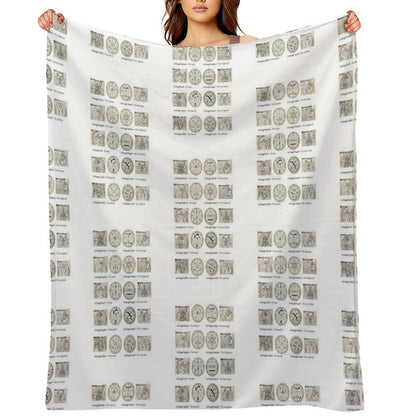 The Watchers - The Archangels Throw Blanket