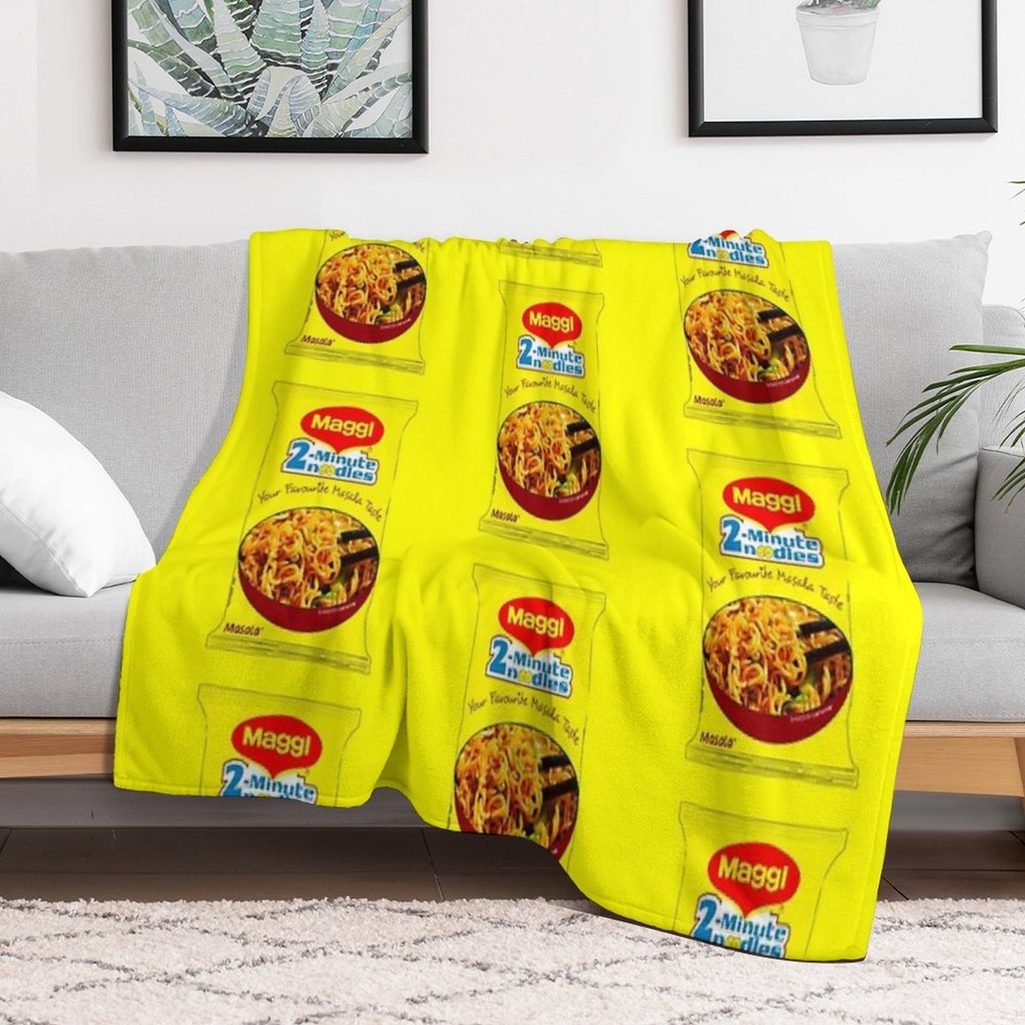 Maggi Noodles Throw Blanket