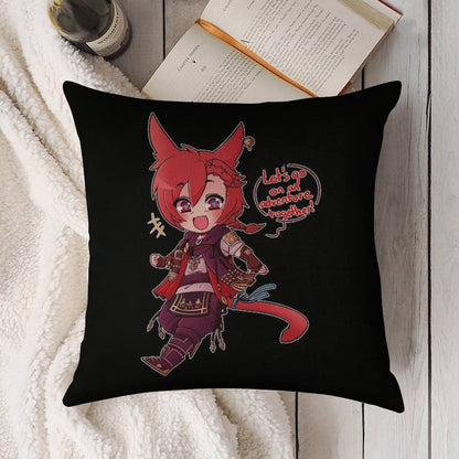 G'raha Tia, At Your Service Linen Throw Pillow Cover