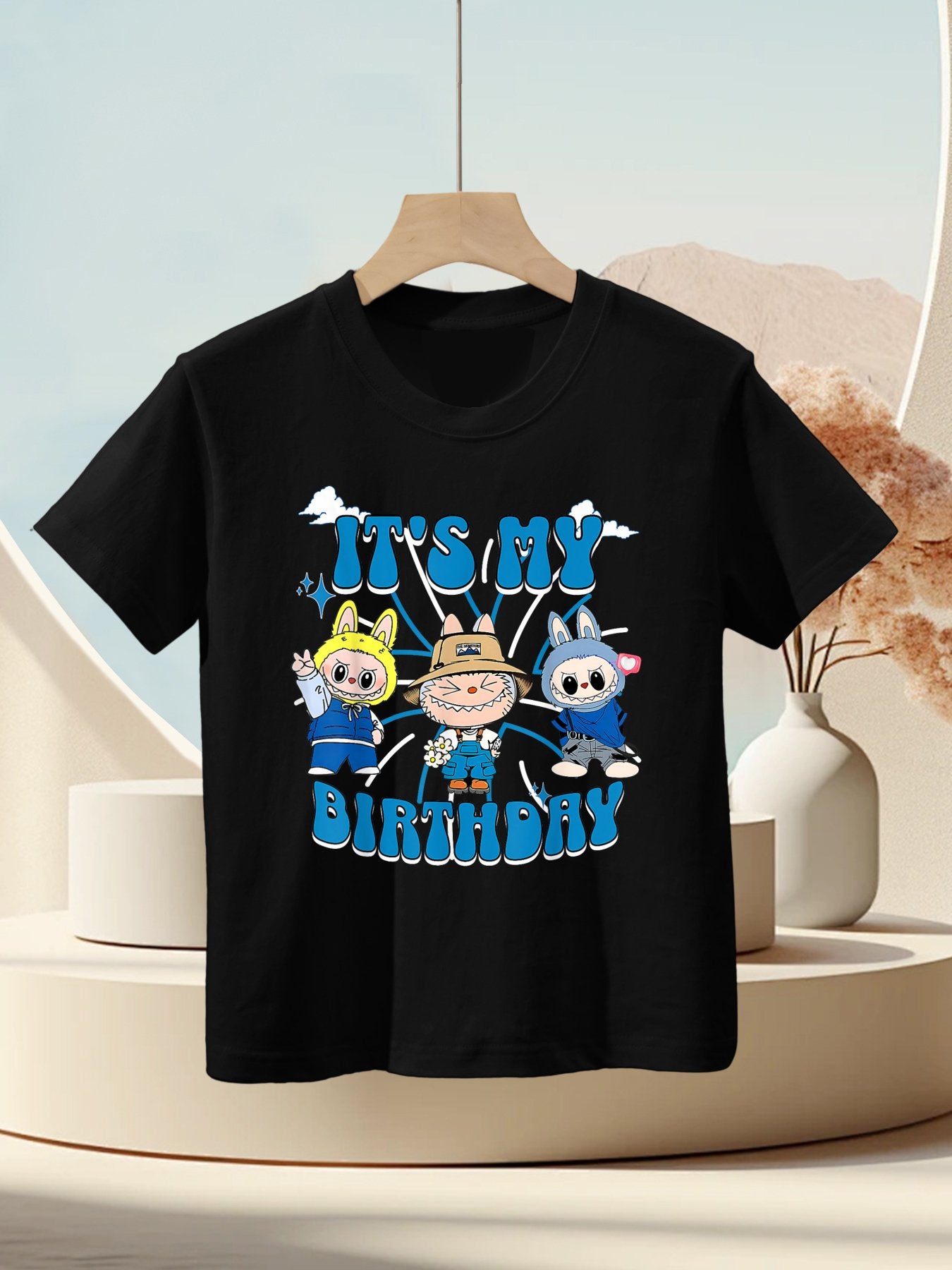 It's My Birthday Labubu Monsters for Birthday Parties Kids T-Shirt