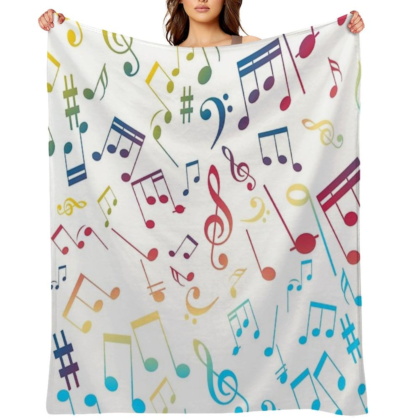 Musical Notes XIII Throw Blanket