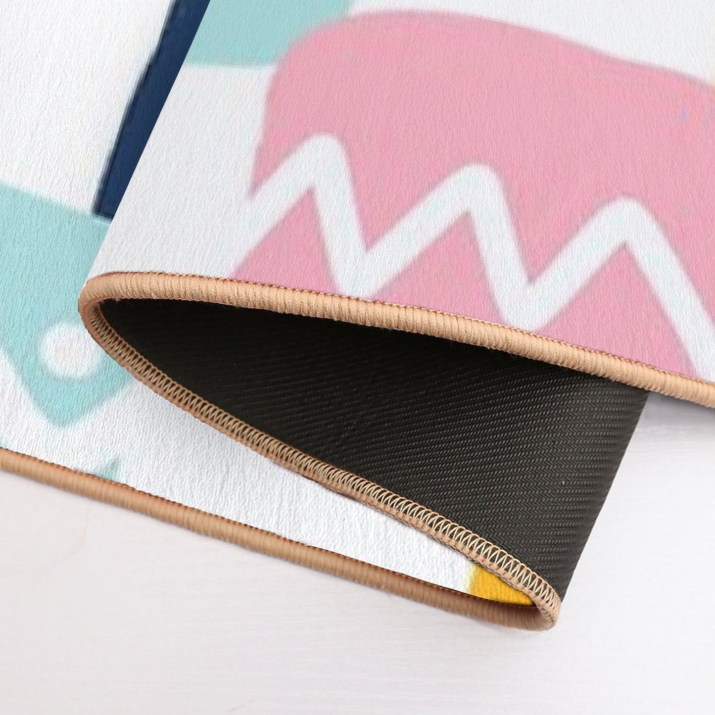Colorful Shapes, Good Mood.  Absorbent Bath Mat