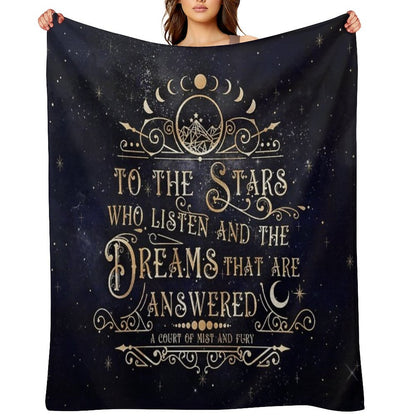 To The Stars Throw Blanket