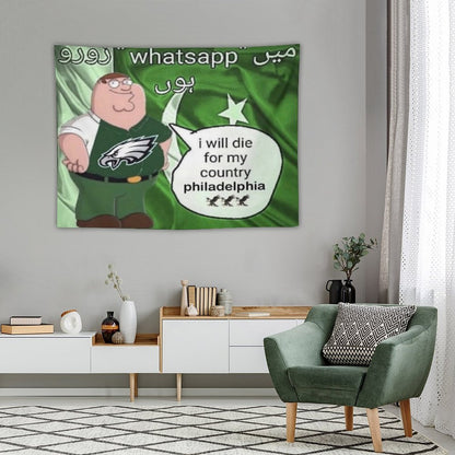 I Will Die For My Country Philadelphia Eagles Tapestry