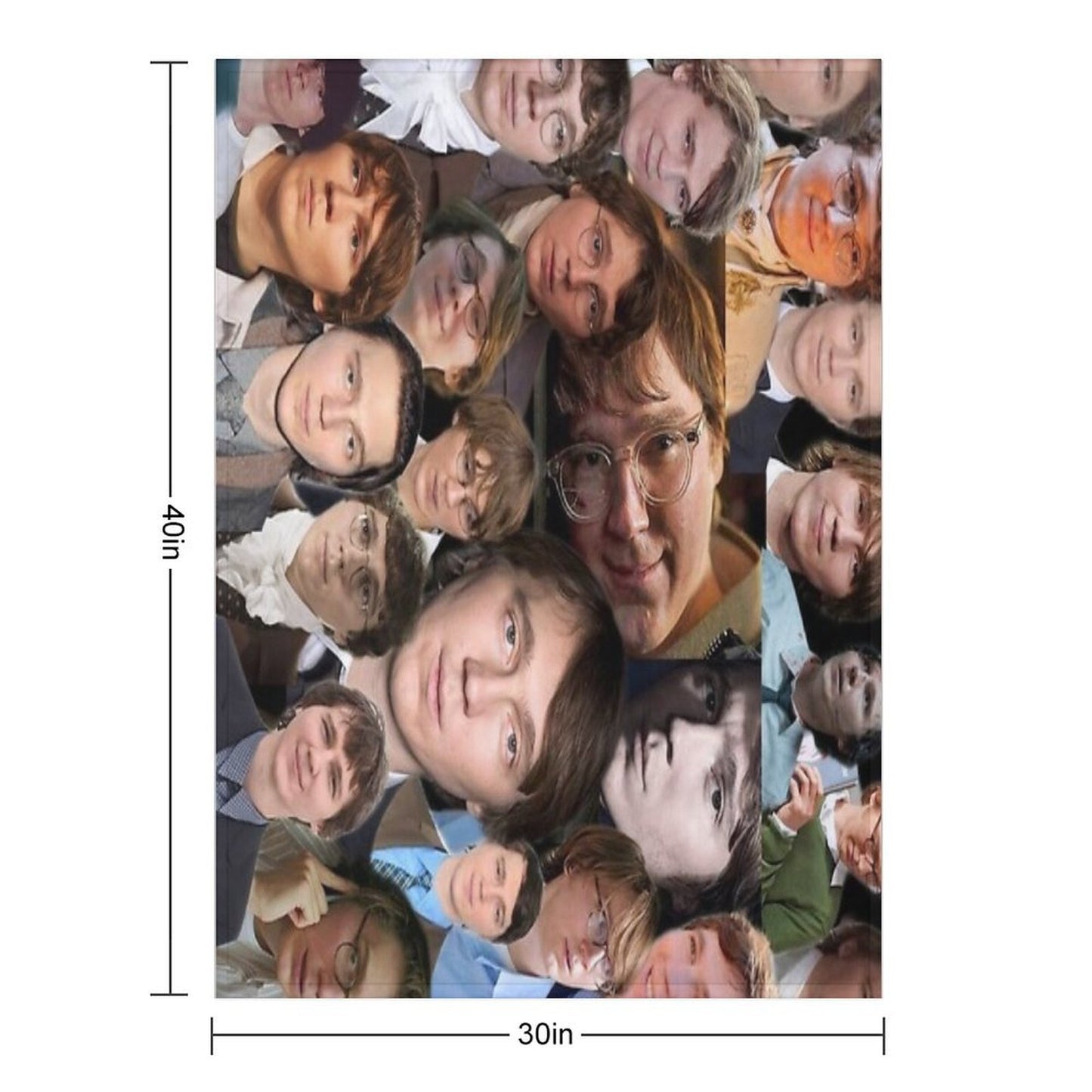 Paul Dano - I Love Paul Dano Photo Collage Throw Blanket
