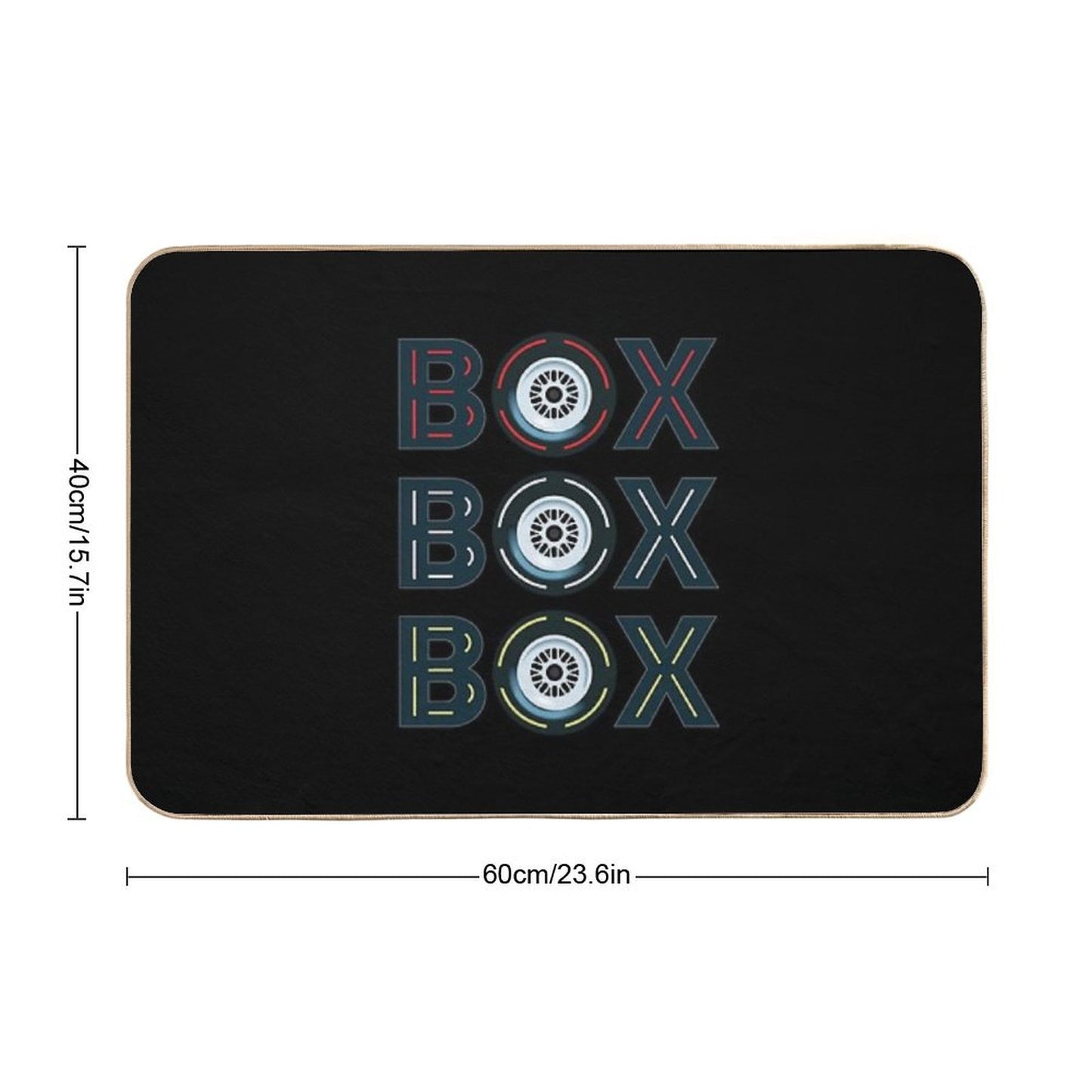 Box Box Box Radio Call To Pit Stop Bath Mat