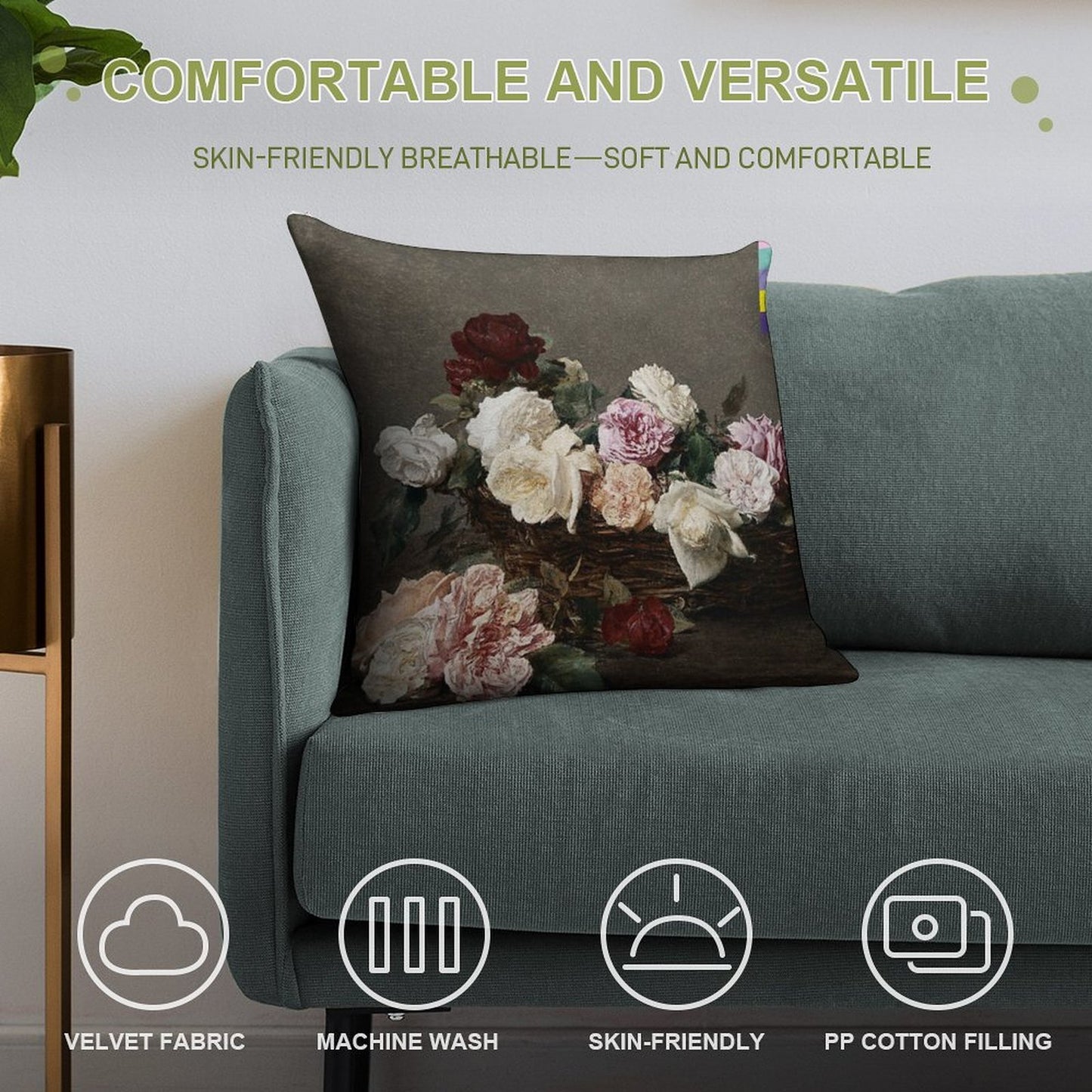 New Order - Power, Corruption & Lies Soft Fade-Resistant Throw Pillow