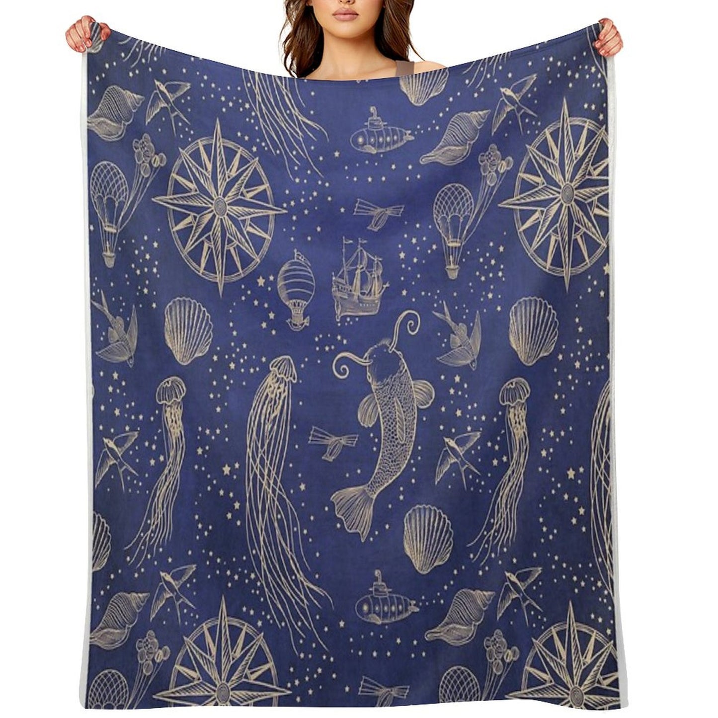 Ocean Meets Sky - Hardcase Throw Blanket