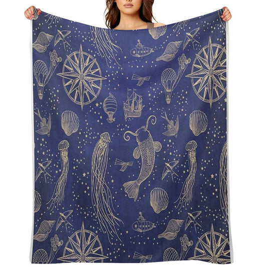 Ocean Meets Sky - Hardcase Throw Blanket