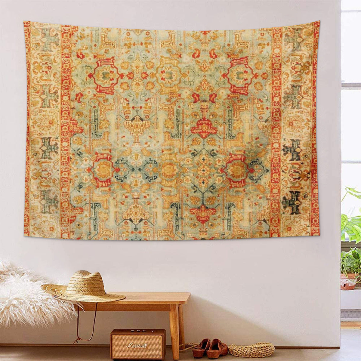 Antique Persian Tabriz Rug Print Tapestry