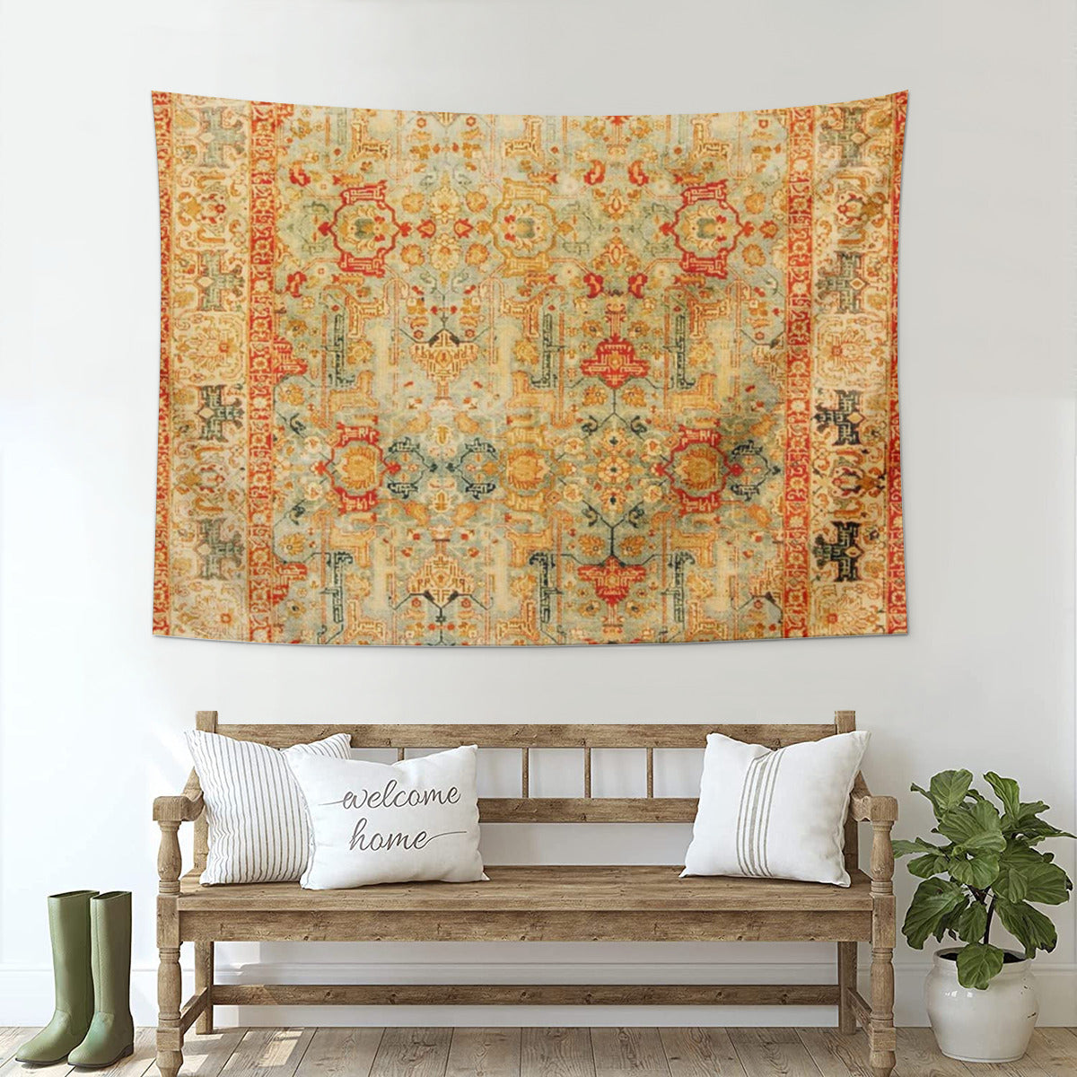 Antique Persian Tabriz Rug Print Tapestry
