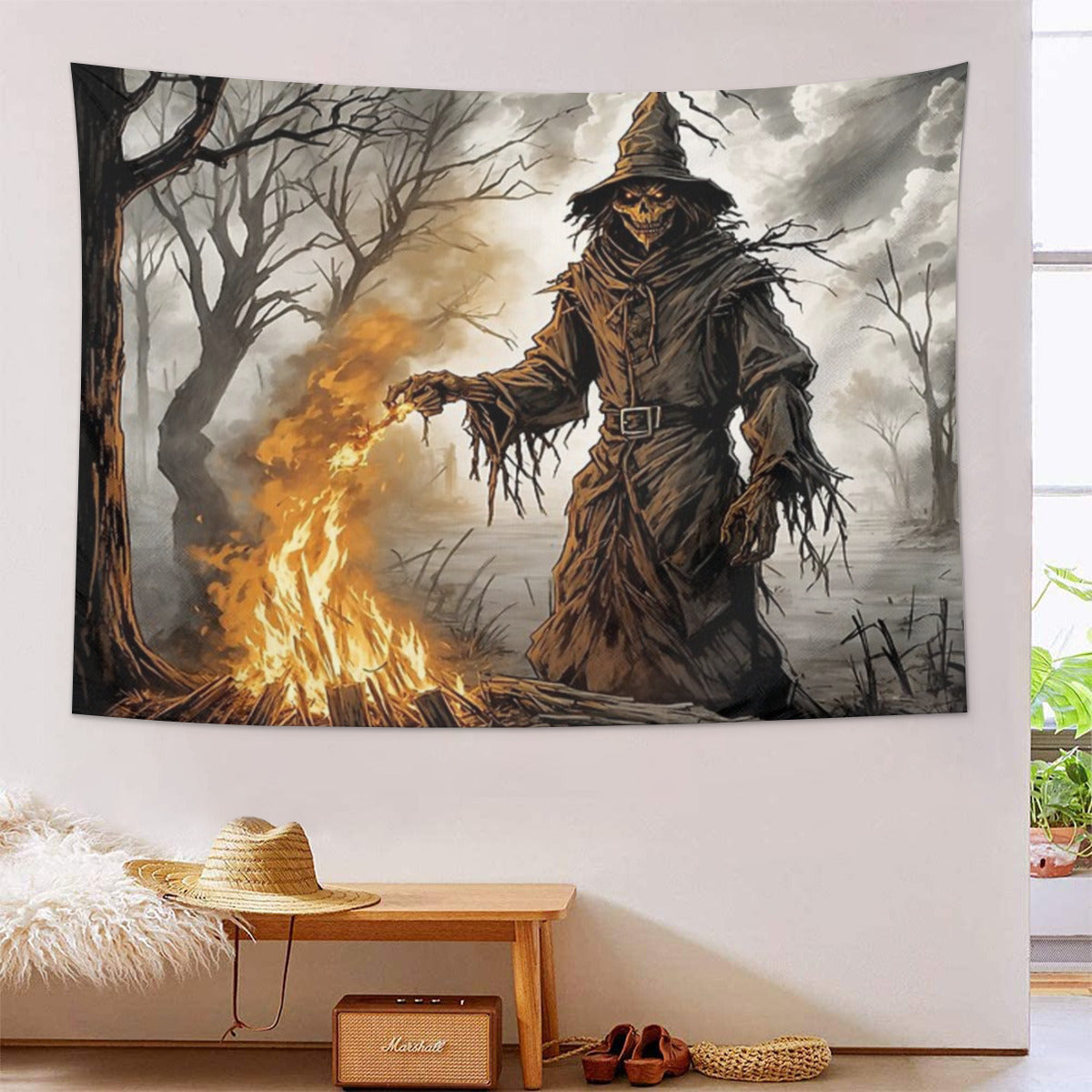 Blaze of the scarecrow Tapestry