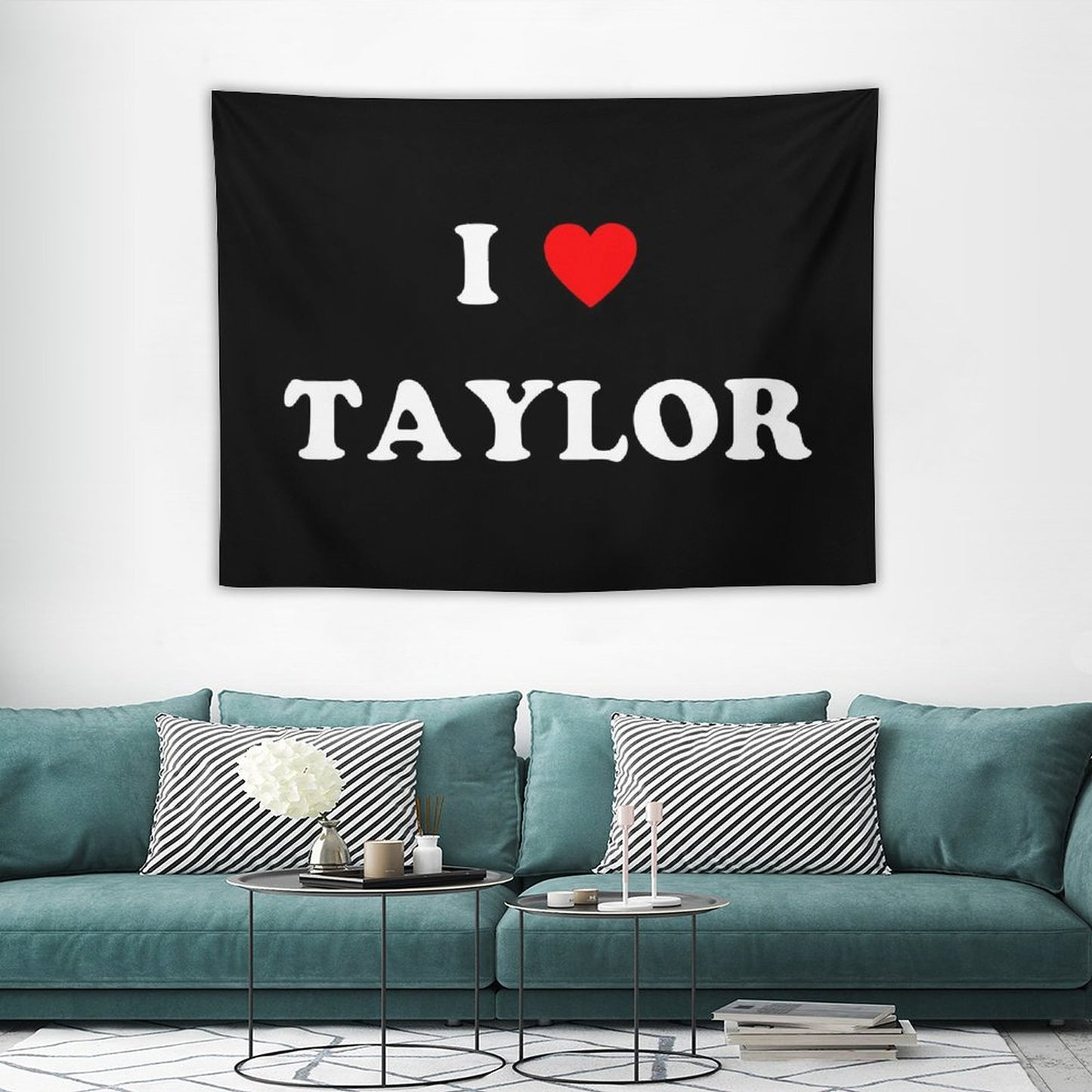 I Love Heart Taylor Swift Tapestry