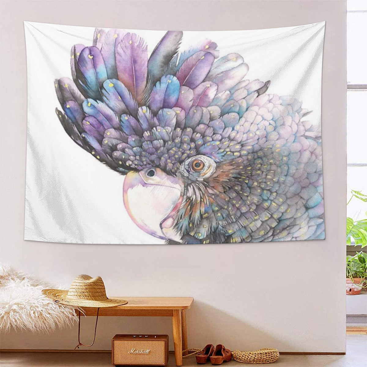 Black Cockatoo Tapestry
