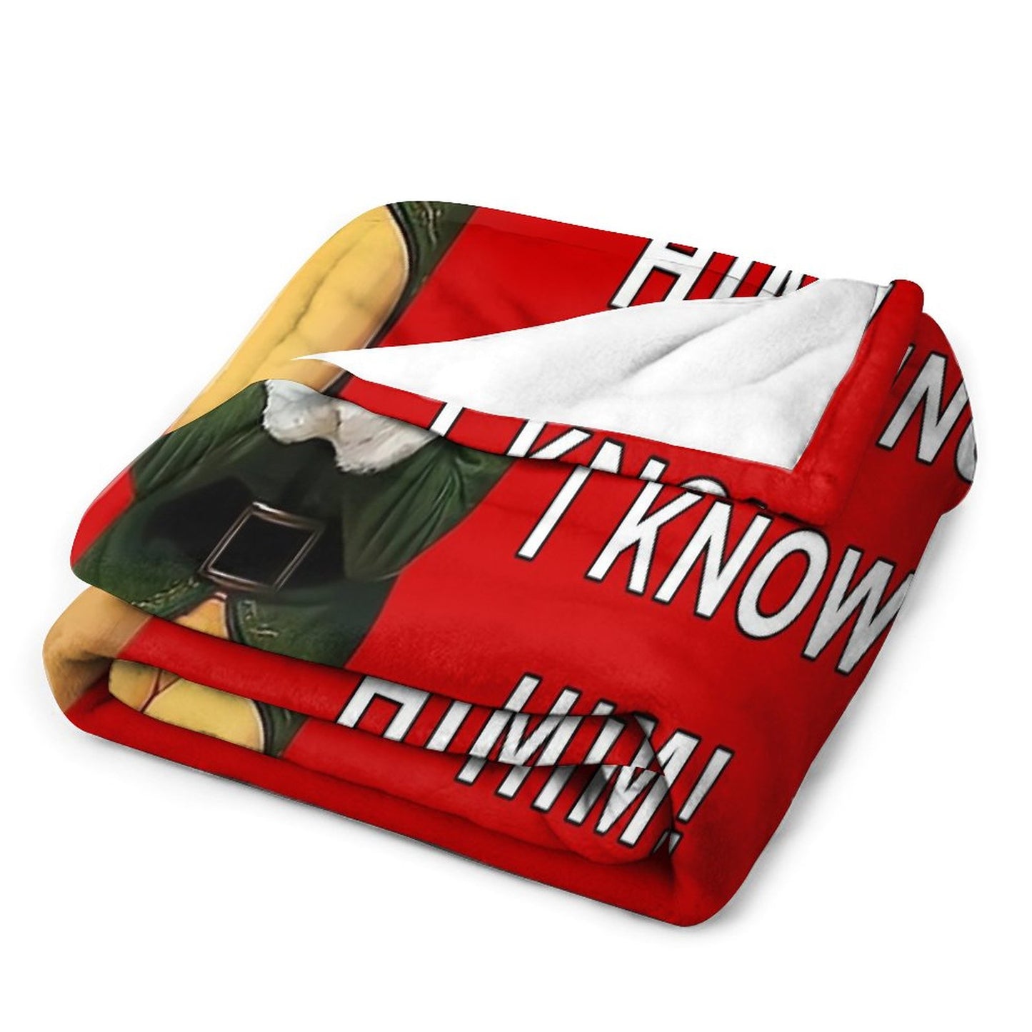 Santa's Coming! I Know Him! Throw Blanket