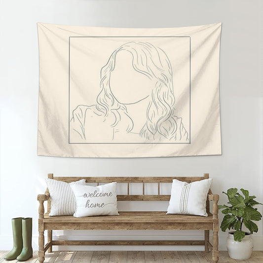 aimee lineart Tapestry