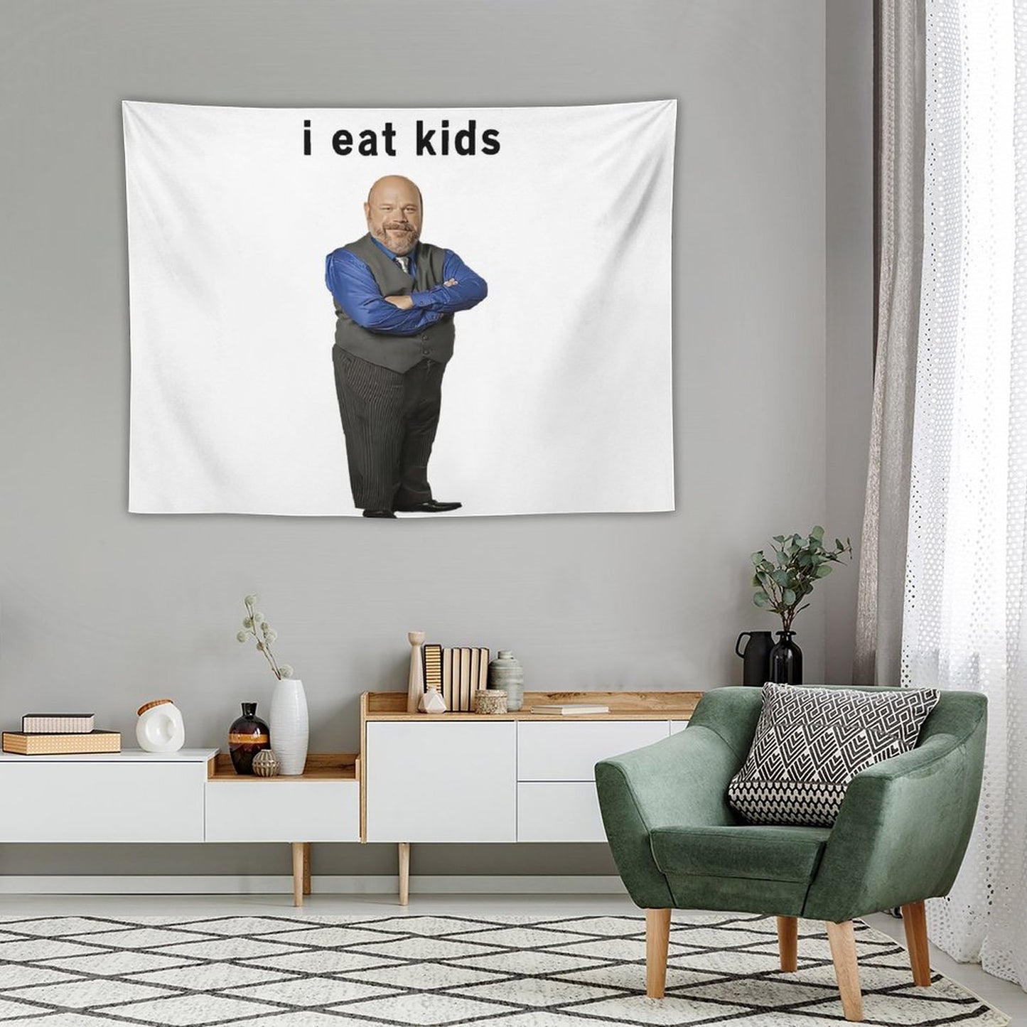 I Eat Kids Bertram Tapestry