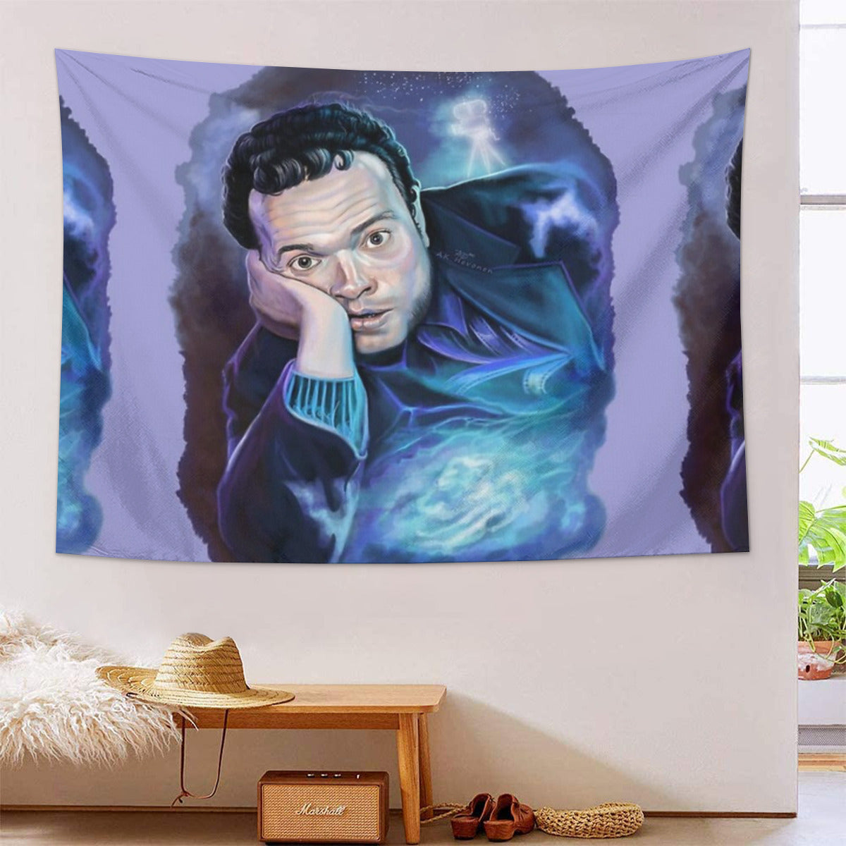 Orson Welles Space painting Tapestry