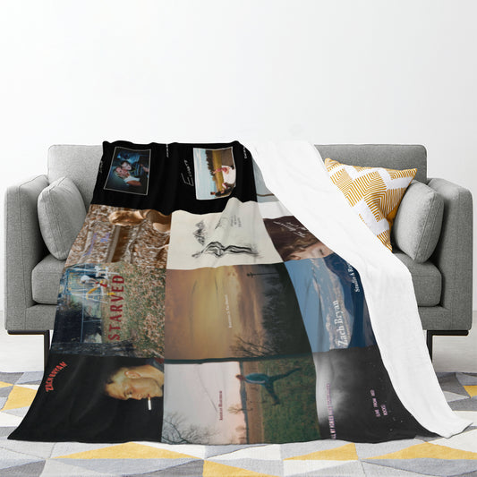 Zach Bryan 12 Ablums Collection Cover Throw Blanket