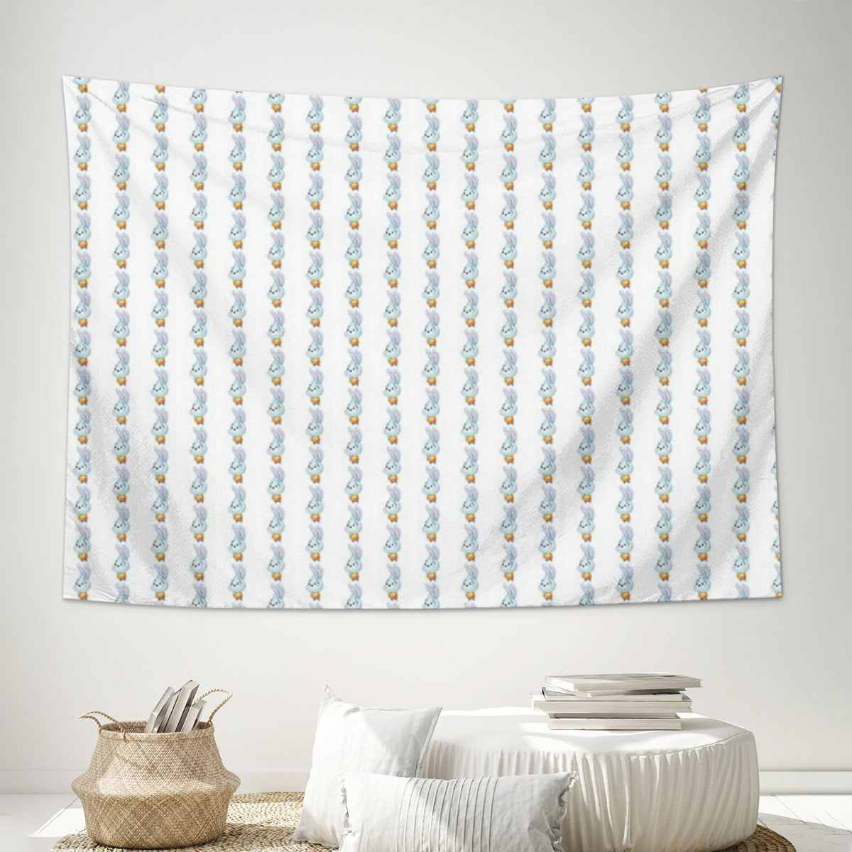 Easter bunny sticker cute Tapestry