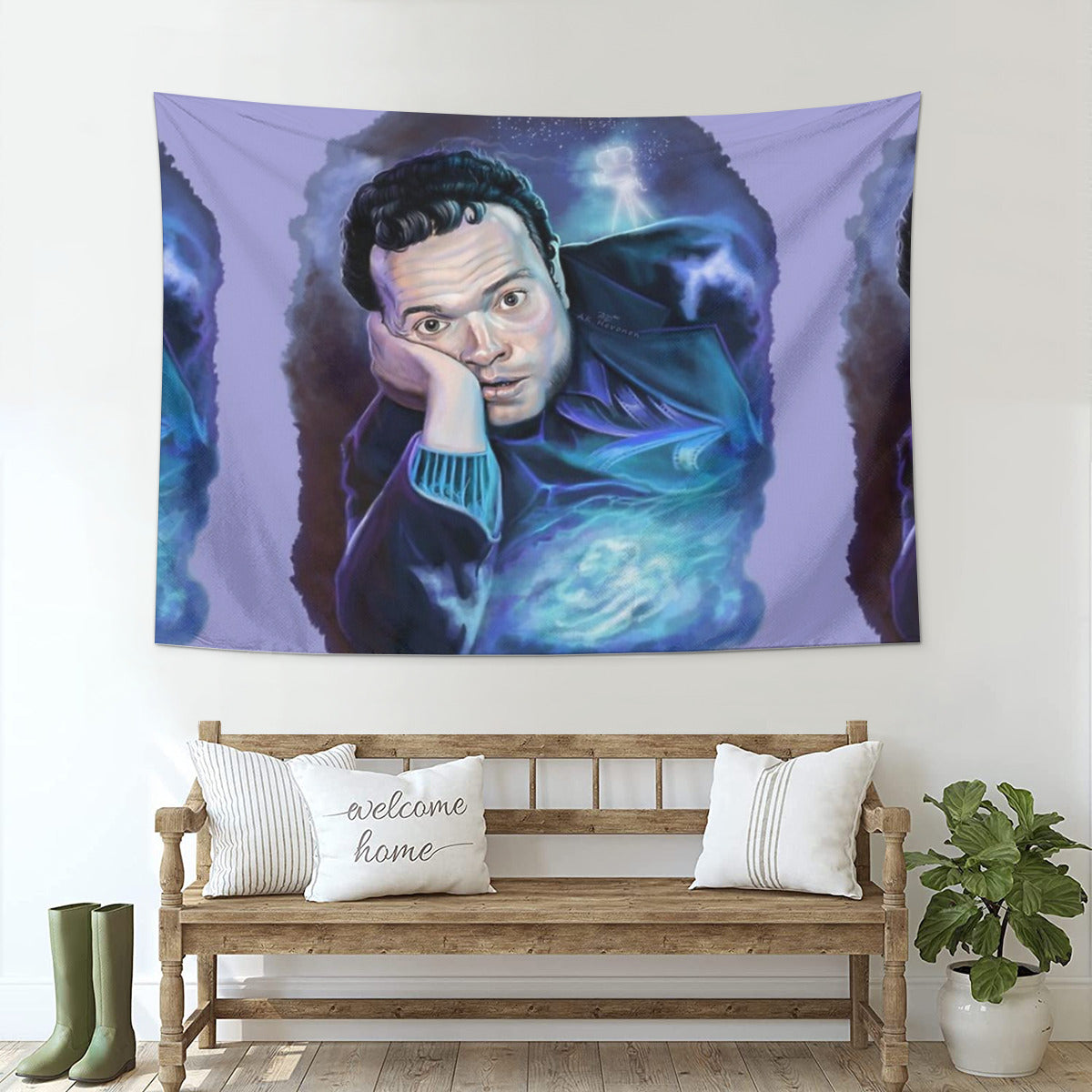 Orson Welles Space painting Tapestry