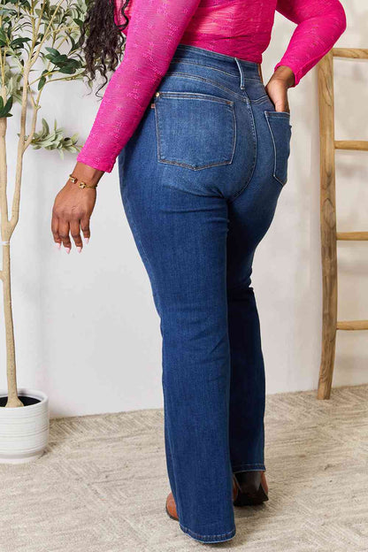 Judy Blue Full Size Flare Jeans with Pockets