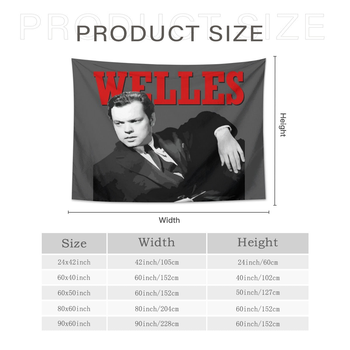 Orson Welles Lounging Tapestry