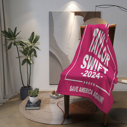Taylor Swift 2024 Save America Again Throw Blanket