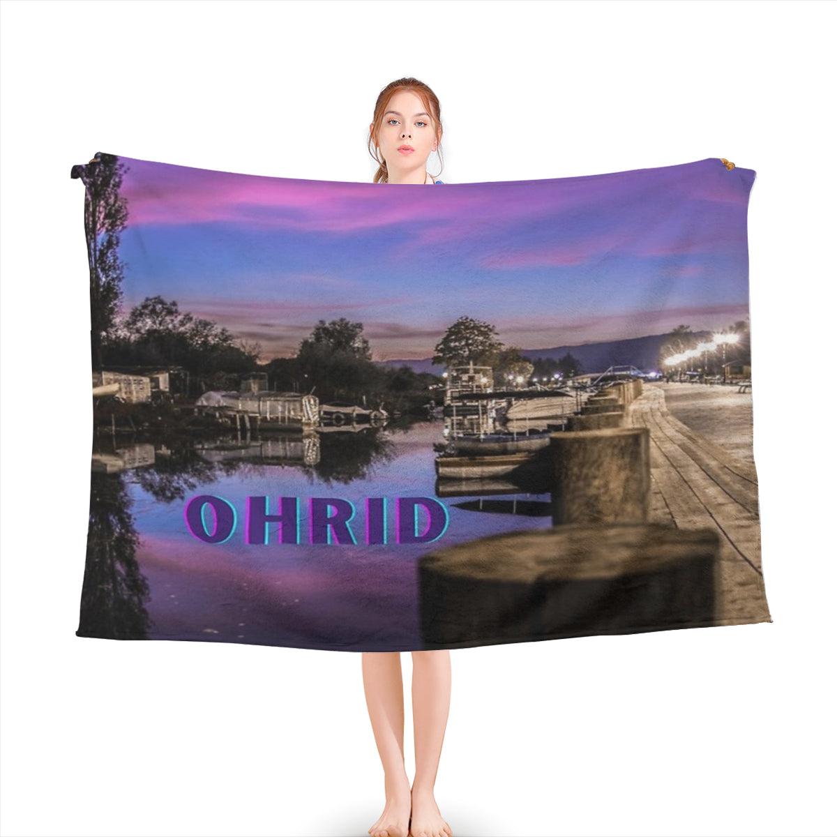 Ohrid Macedonia Throw Blanket