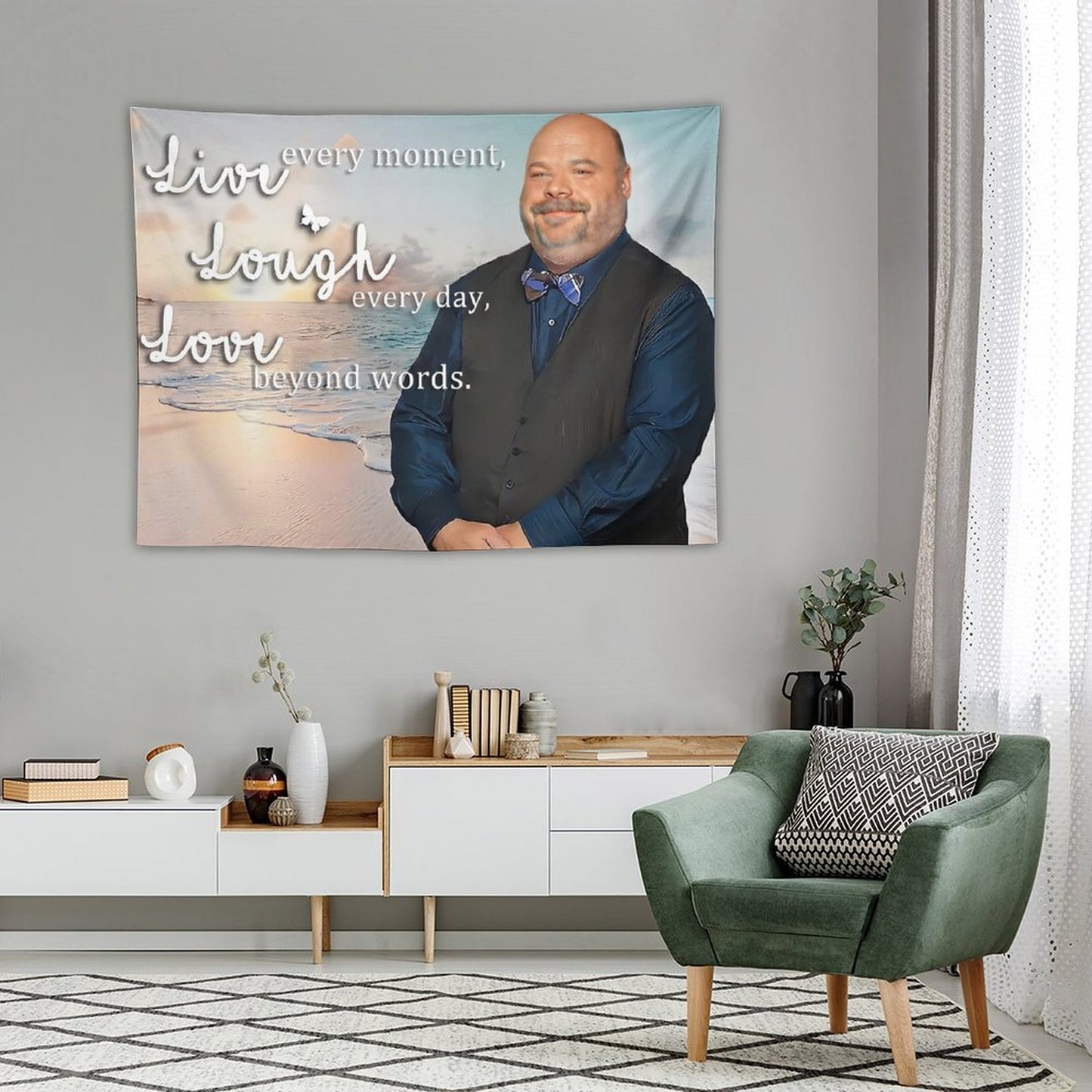 Live, Laugh, Love Bertram Tapestry