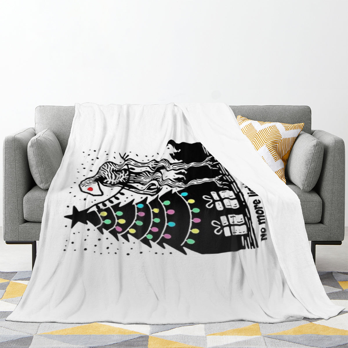 Demogorgon No more lights and gifts never again Throw Blanket