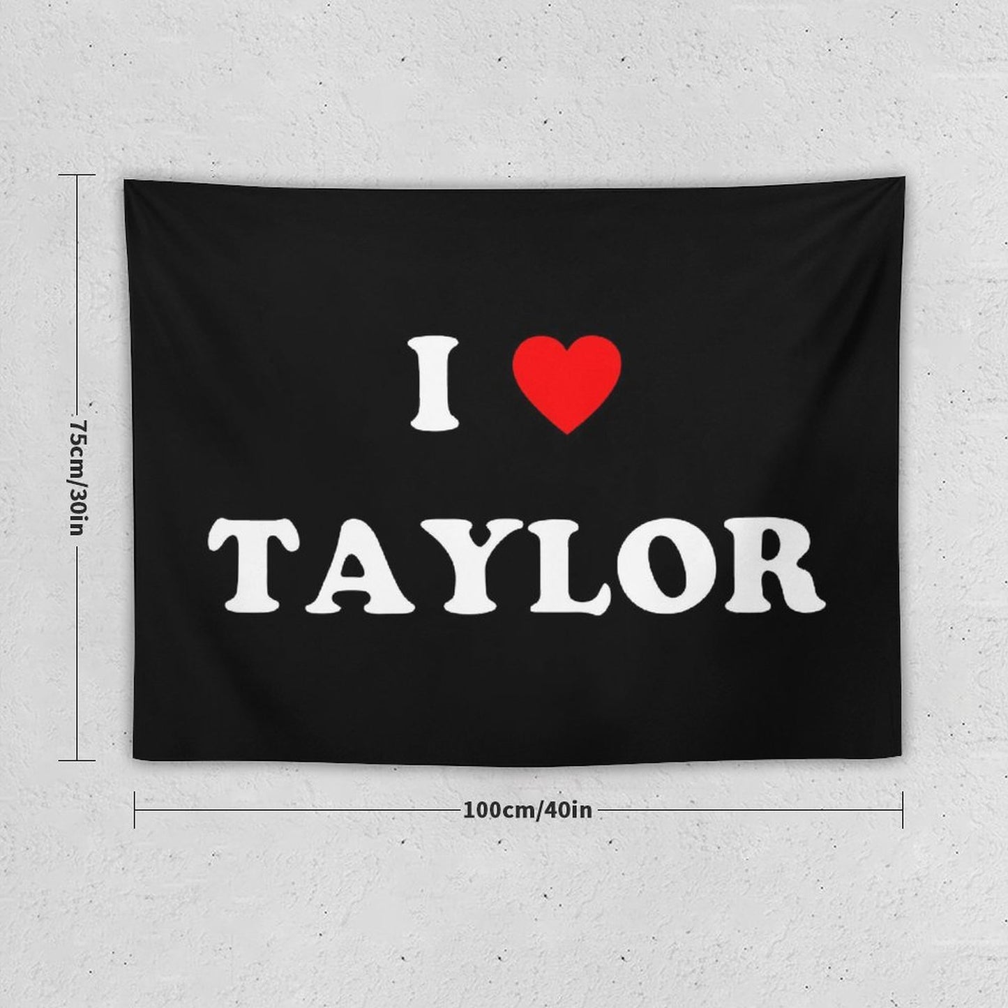 I Love Heart Taylor Swift Tapestry