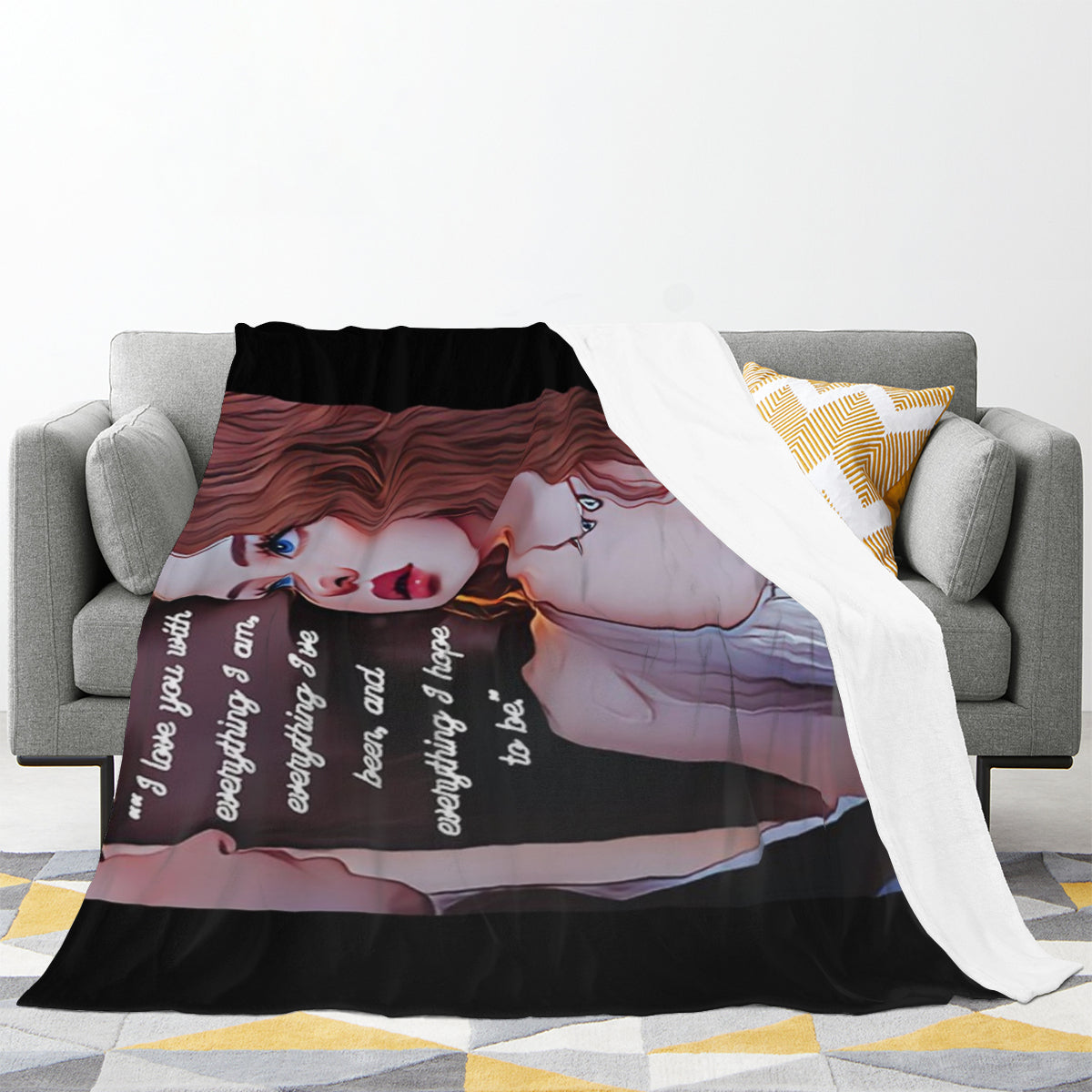 I Love You With Everything I Am Colin and Penelope Bridgerton Throw Blanket